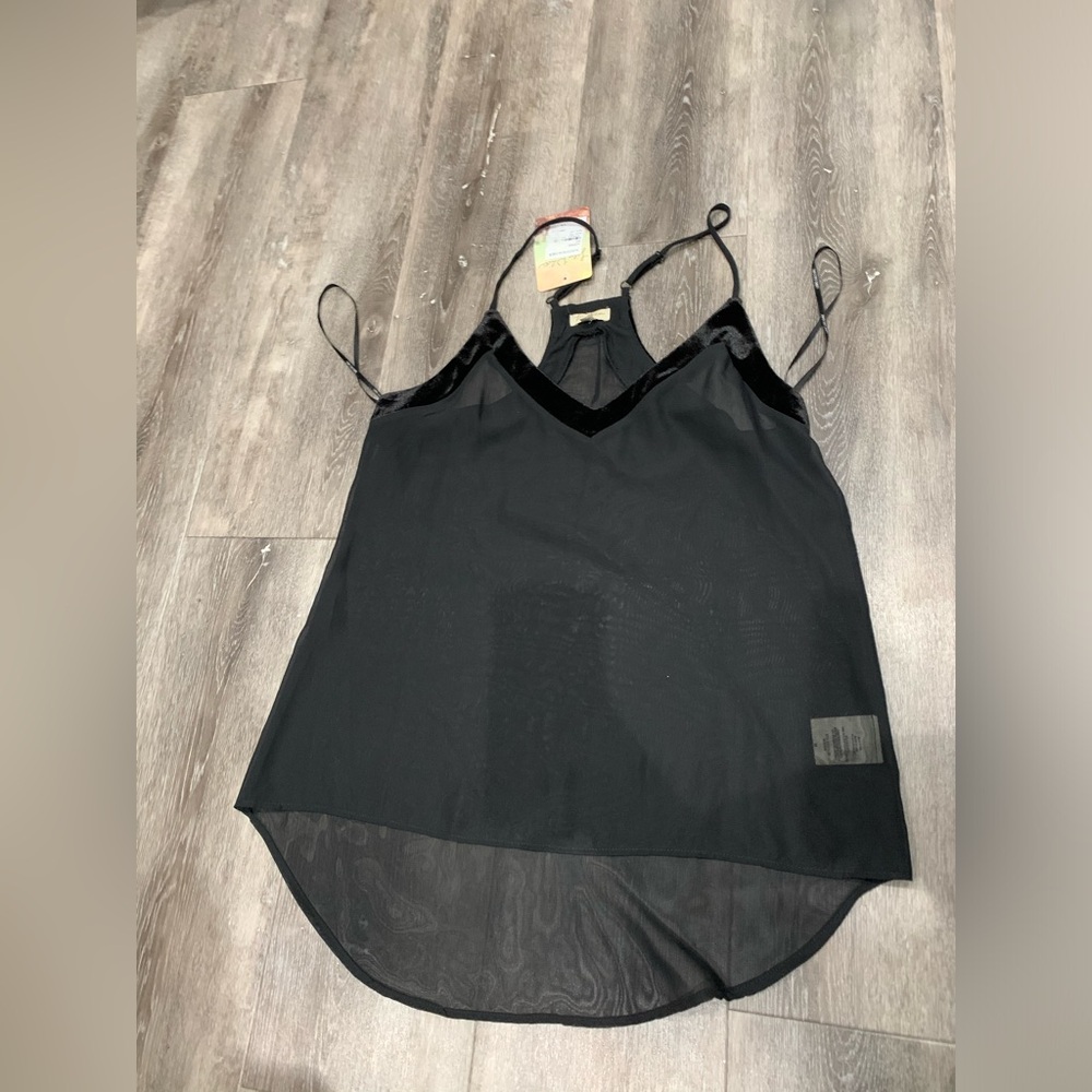 new mesh/sheer blouse